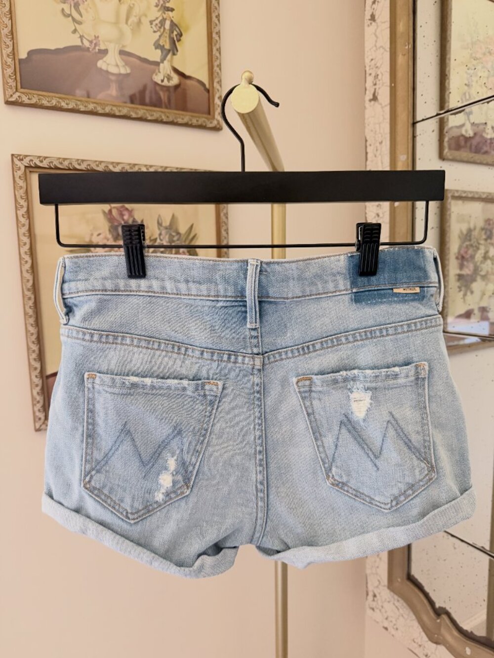 MOTHER The Teaser Donut Roll Short - On My Knees - Size 25 - Picture 2 of 7